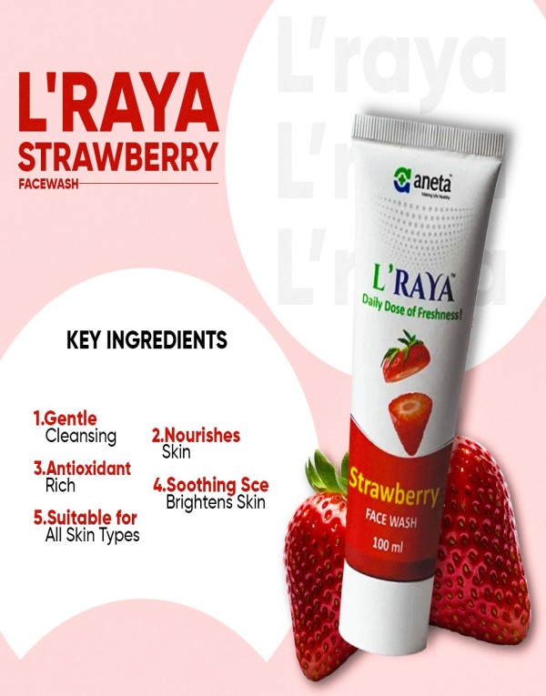 L'Raya Strawberry Facewash