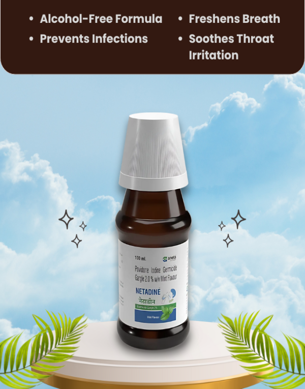 NETADINE GARGLE 2%