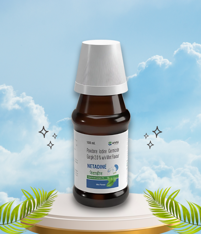 NETADINE GARGLE 2%